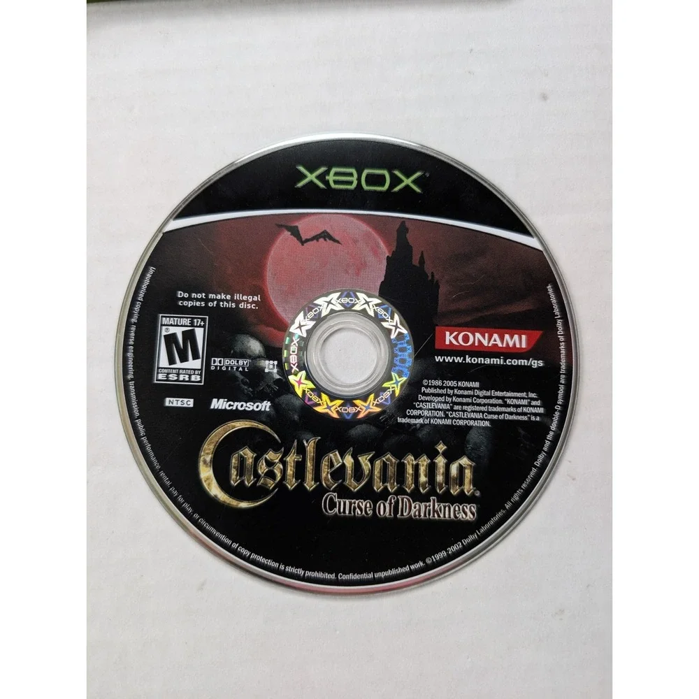 Castlevania Curse of Darkness  Complete Microsoft Xbox 2005 CIB Konami Tested